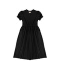 SHORT SLEEVES VNECK MAXI DRESS