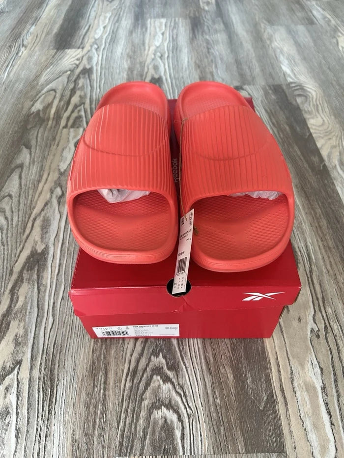 Size 11, 12, 13, 14 Reebok DMX Recovery Slide Infrared Coral, Aqua, White, Black - image 5