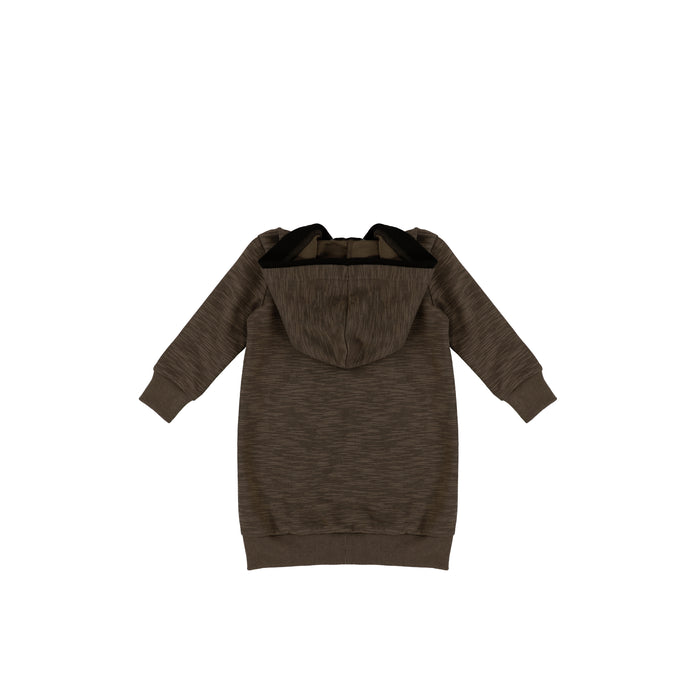 SLUB SWEATSHIRT DRESS