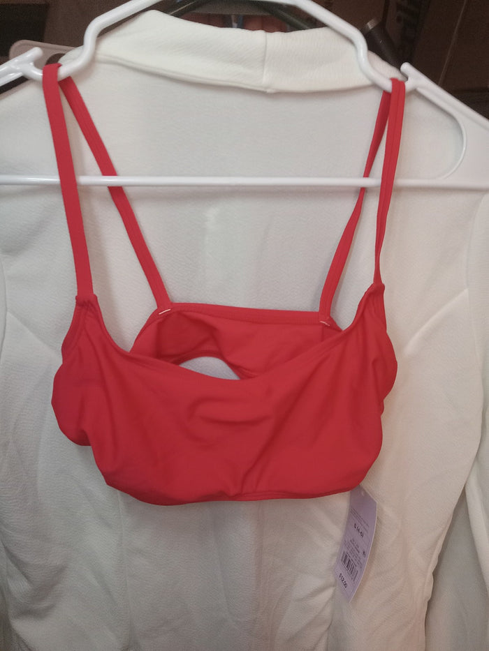 Small (4/6) Women's Bralette Bikini Top - Wild Fable™ Red: Comfort Stretch
