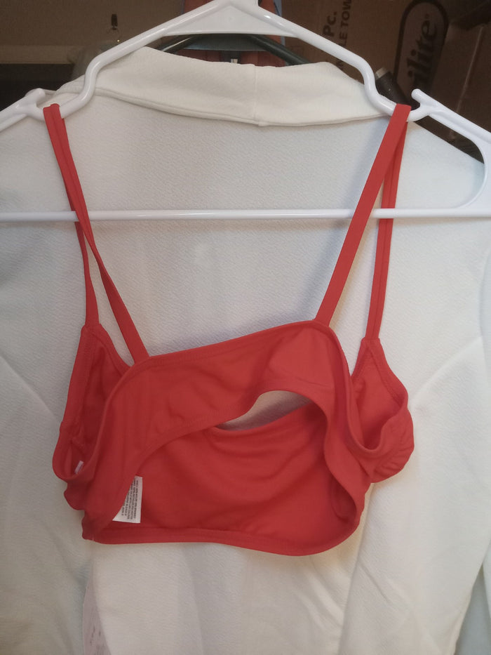 Small (4/6) Women's Bralette Bikini Top - Wild Fable™ Red: Comfort Stretch