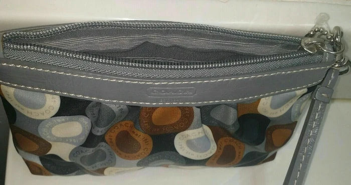 Coach Soho Snaphead Multicolor Wristlet – Authentic Zip Top Wallet Purse