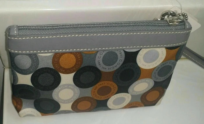 Coach Soho Snaphead Multicolor Wristlet – Authentic Zip Top Wallet Purse