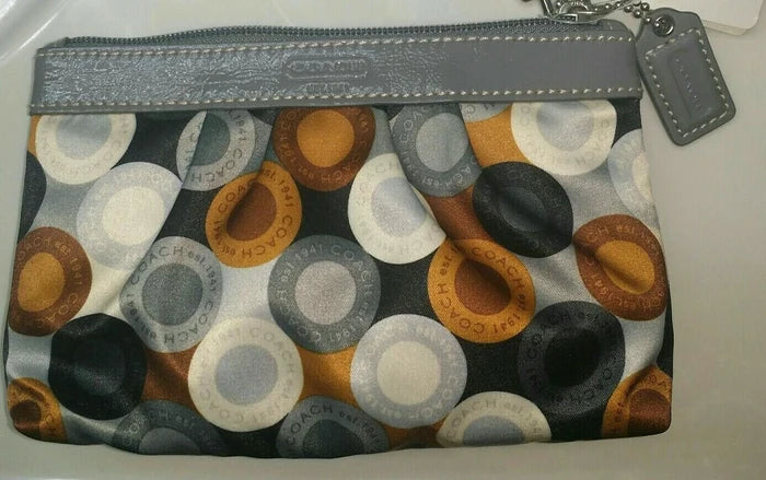Coach Soho Snaphead Multicolor Wristlet – Authentic Zip Top Wallet Purse