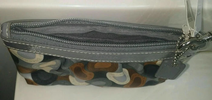 Coach Soho Snaphead Multicolor Wristlet – Authentic Zip Top Wallet Purse