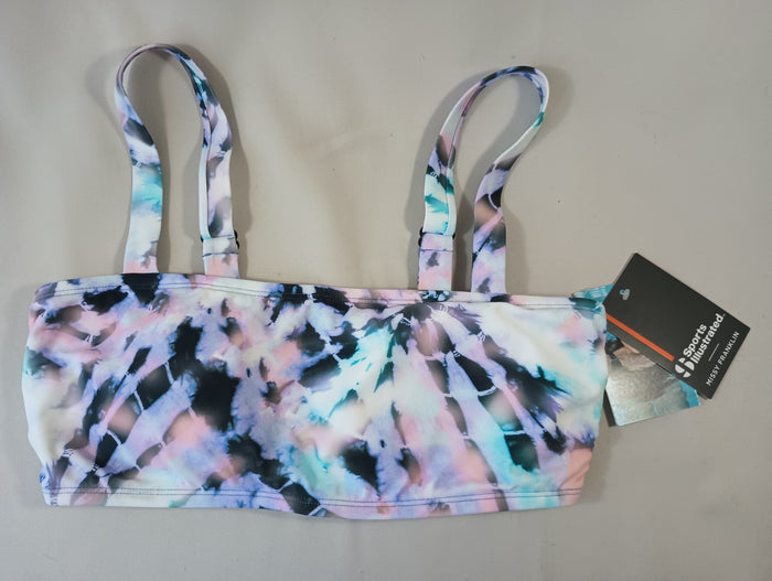 Sports Illustrated Misty Franklin Medium Bikini Swim Top Tie Dye Fast Ship