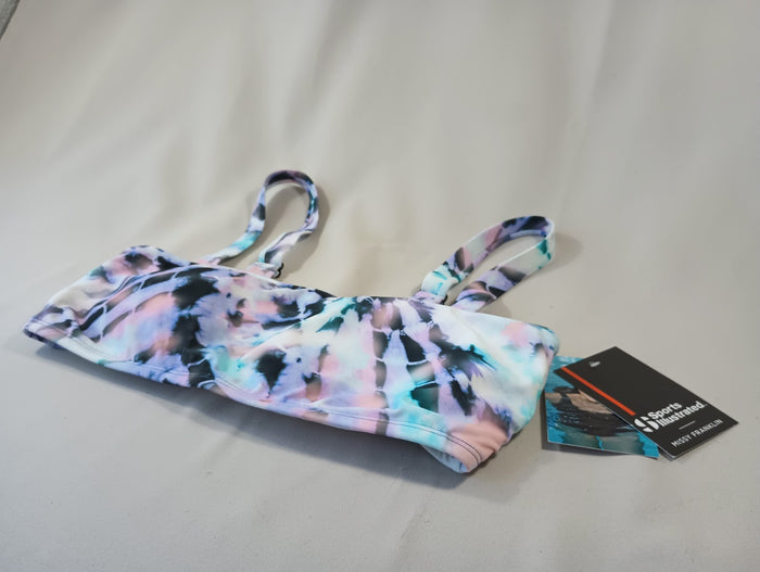 Sports Illustrated Misty Franklin Medium Bikini Swim Top Tie Dye Fast Ship