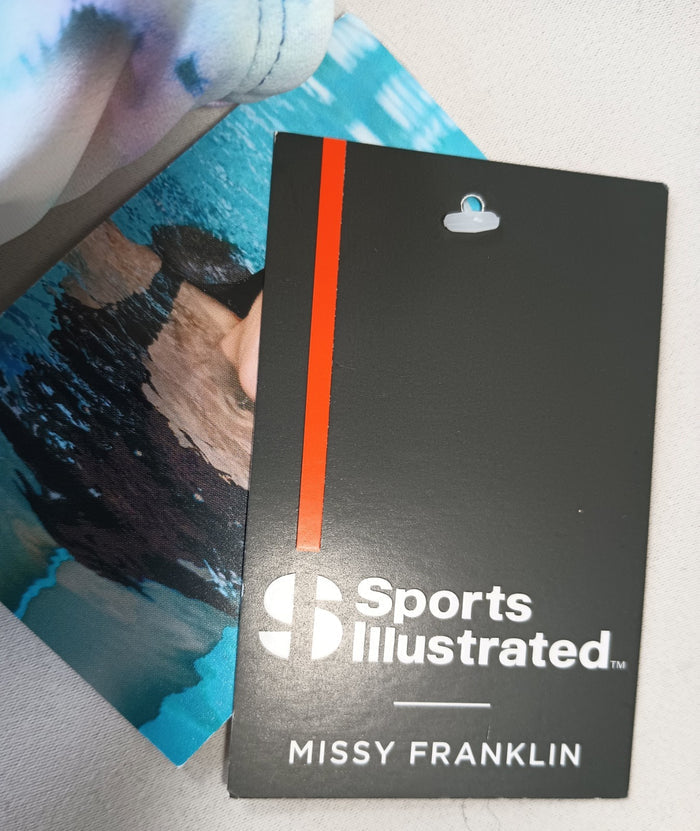 Sports Illustrated Misty Franklin Medium Bikini Swim Top Tie Dye Fast Ship