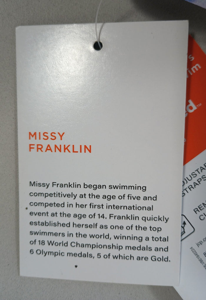 Sports Illustrated Misty Franklin Medium Bikini Swim Top Tie Dye Fast Ship
