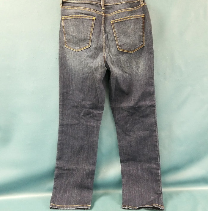 ST John's Bay Ladies Short Straight Leg Stretch Blue Jeans