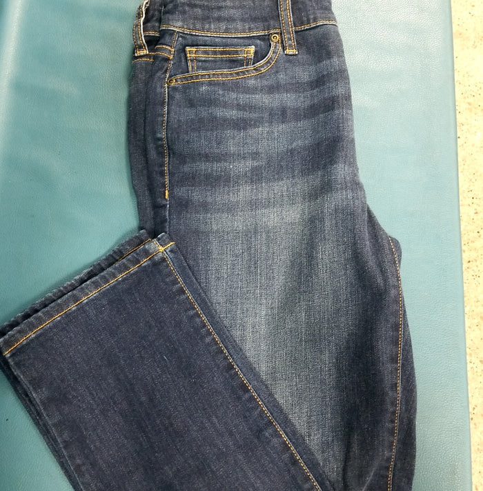 ST John's Bay Ladies Short Straight Leg Stretch Blue Jeans