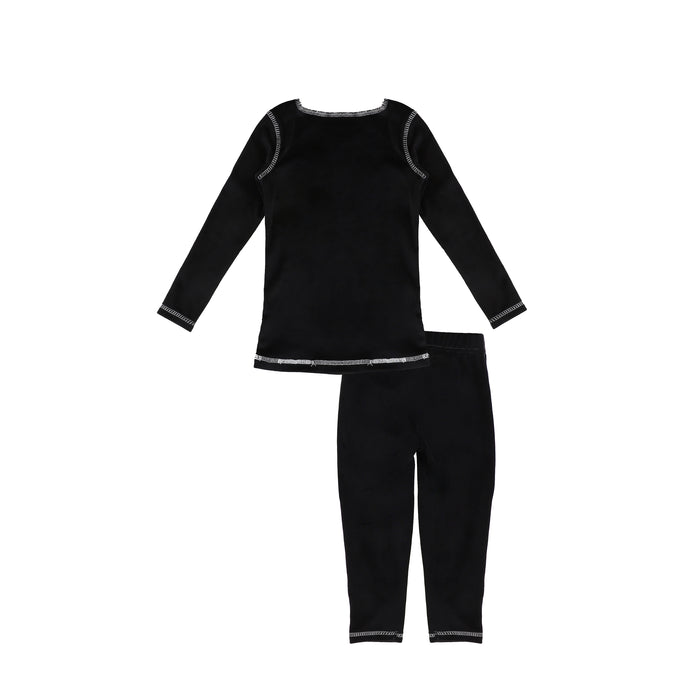 STITCHED VELOUR PAJAMAS