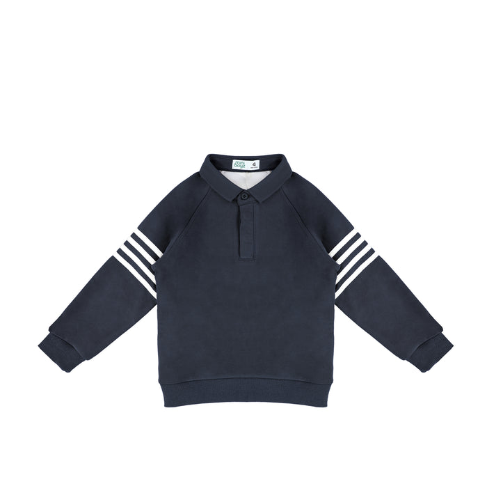 STRIPE SLEEVE POLO