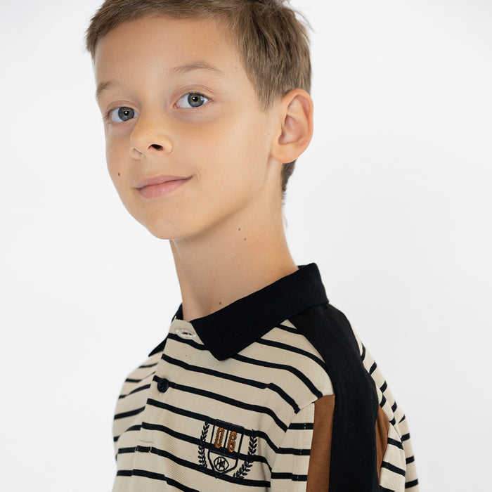 STRIPE VARSITY POLO