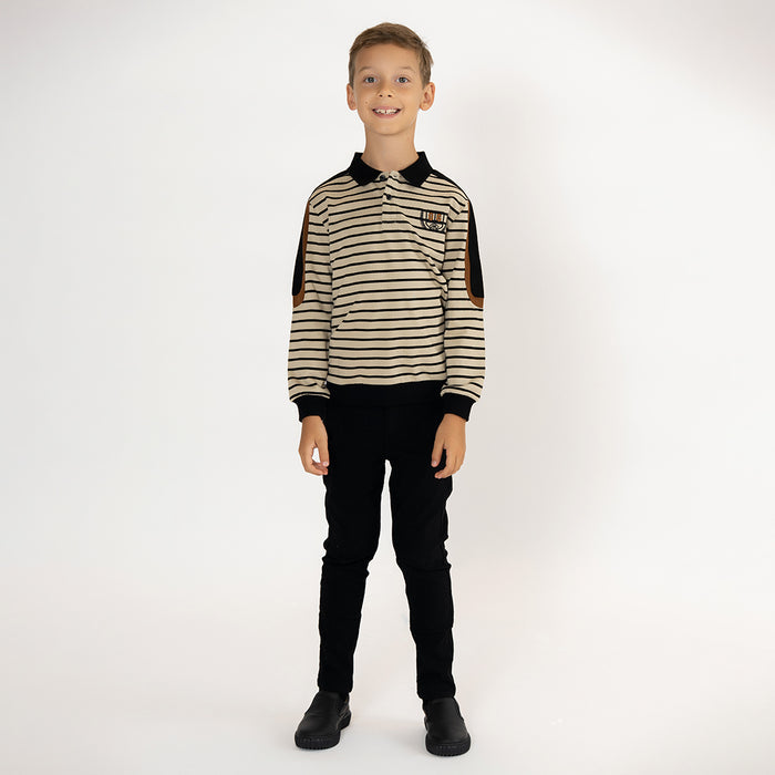 STRIPE VARSITY POLO