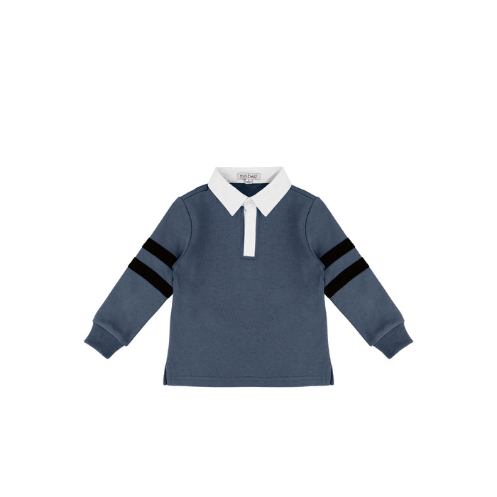STRIPED SLEEVE POLO