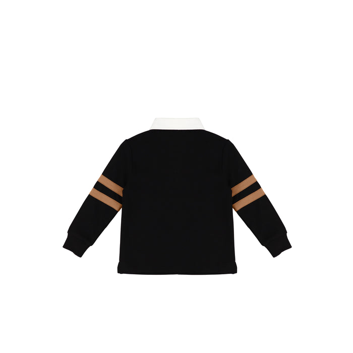 STRIPED SLEEVE POLO