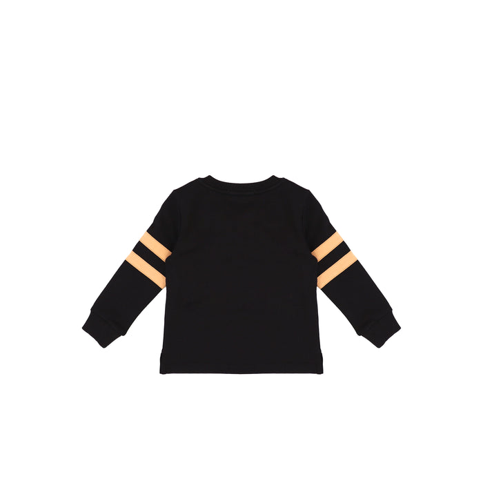 STRIPED SLEEVE SWEATSHIRT