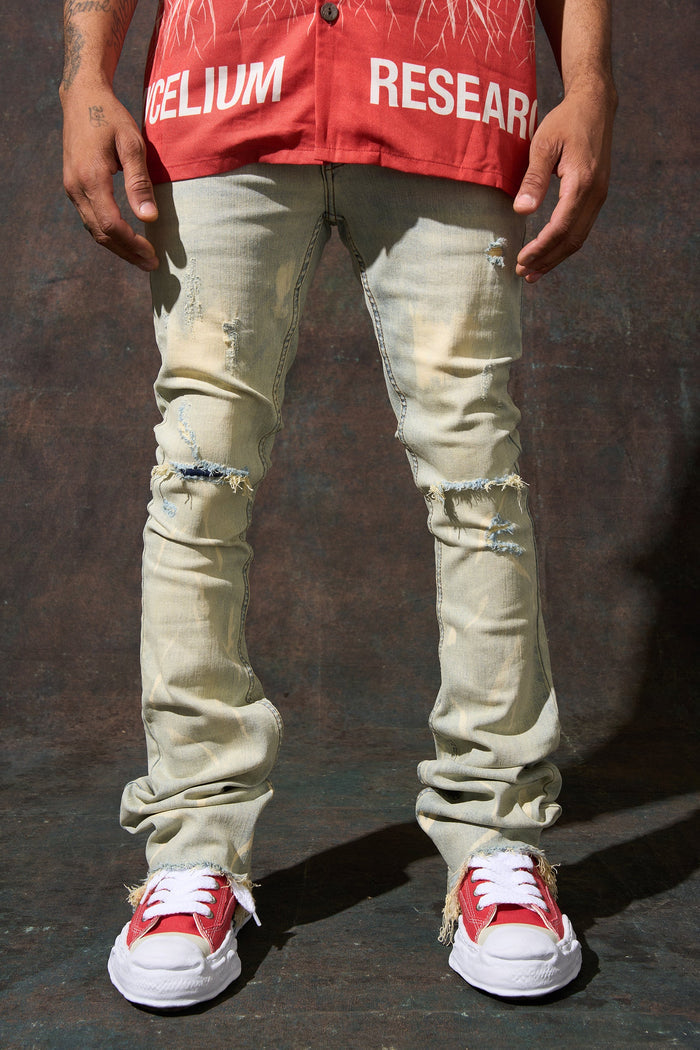 "SULFUR" Stacked Jeans