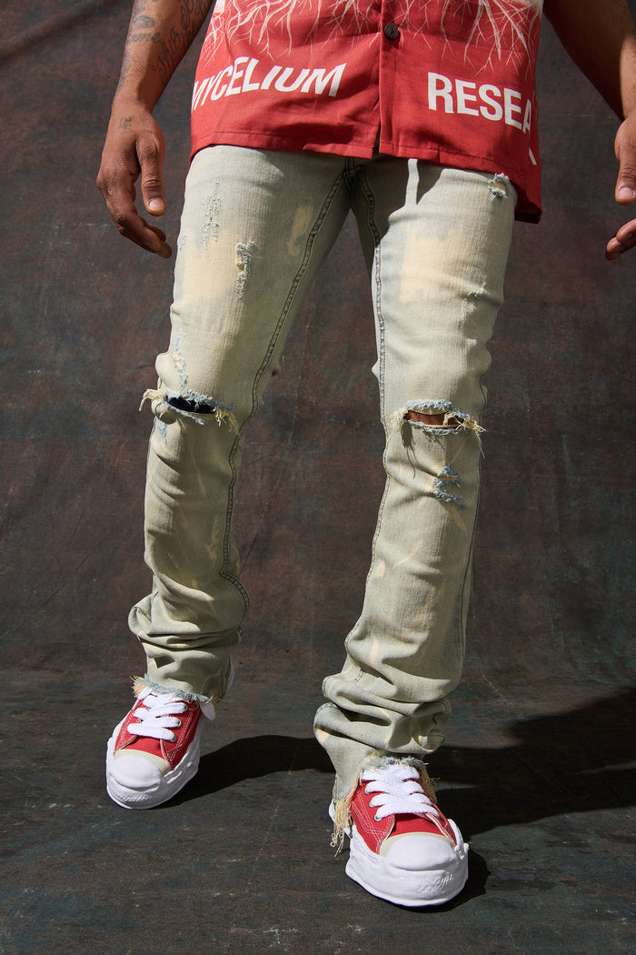 "SULFUR" Stacked Jeans