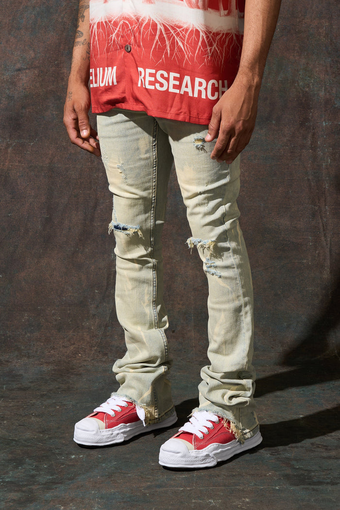 "SULFUR" Stacked Jeans