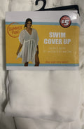 Summer Fun! Women’s White Solid Tassel Polyester Cover Up One Size 36x36