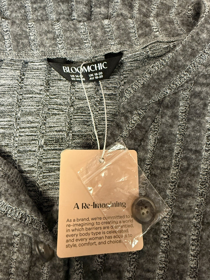 Super Soft Bloomchic multi-grey Ombre Jumpsuit Buttons