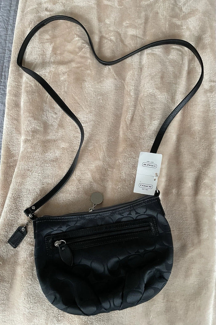 Coach Swingpack Crossbody Handbag Y2K – Signature Sateen Pleated Leather Bag, NWT