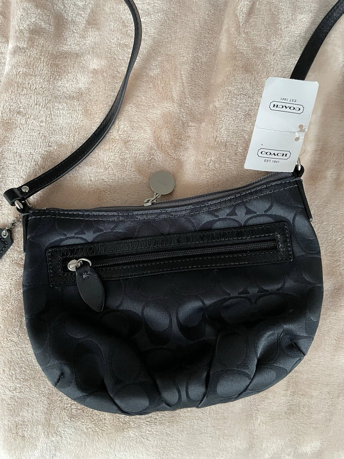 Coach Swingpack Crossbody Handbag Y2K – Signature Sateen Pleated Leather Bag, NWT