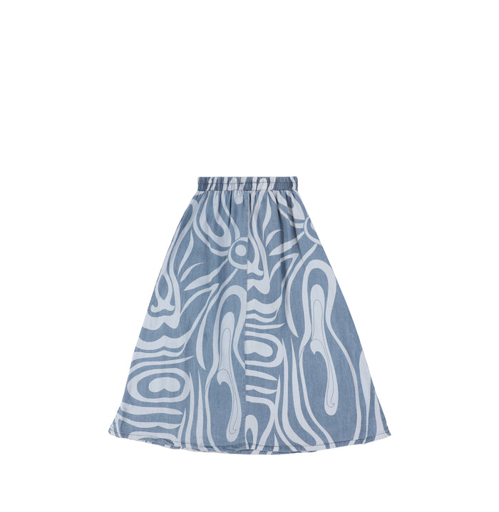 SWIRL MAXI SKIRT