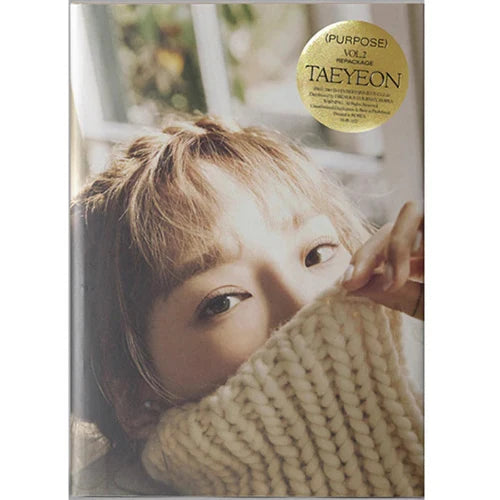 TAEYEON Purpose 2nd Repackage Album Beige Ver.