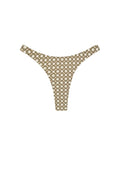 Front view of Tamarama bottom in Tile Geo print showcasing beige and brown geometric tile pattern on white background