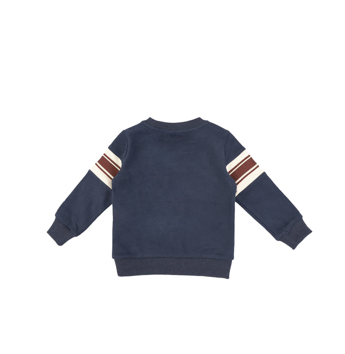 TEDDY STRIPE SWEATSHIRT