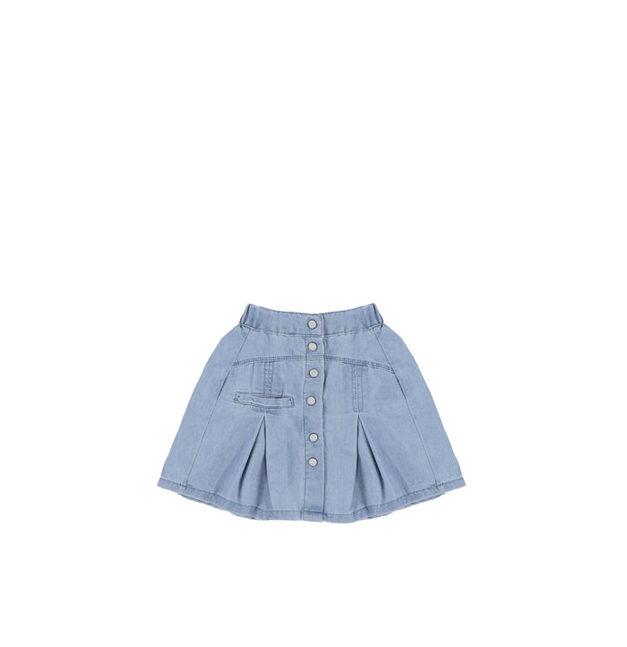 TENCEL PLEATED SKIRT