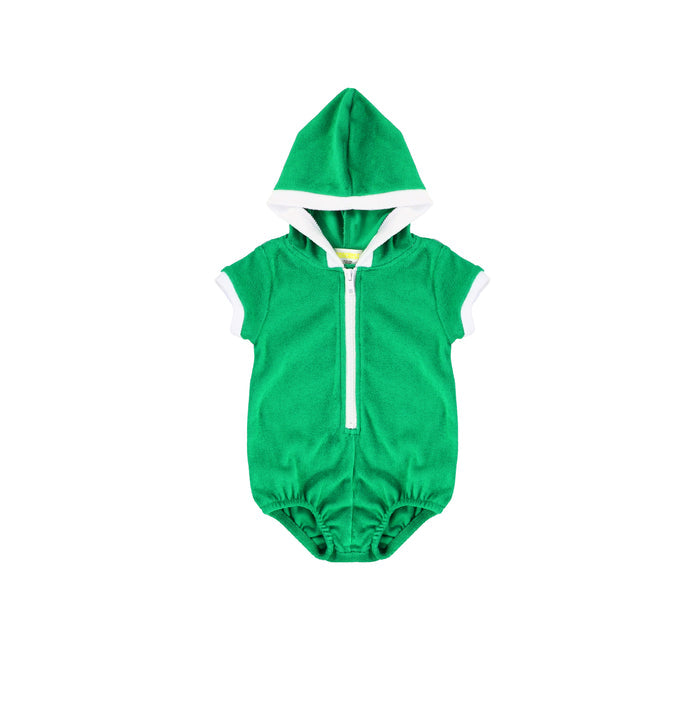 TERRY TRIM ROMPER