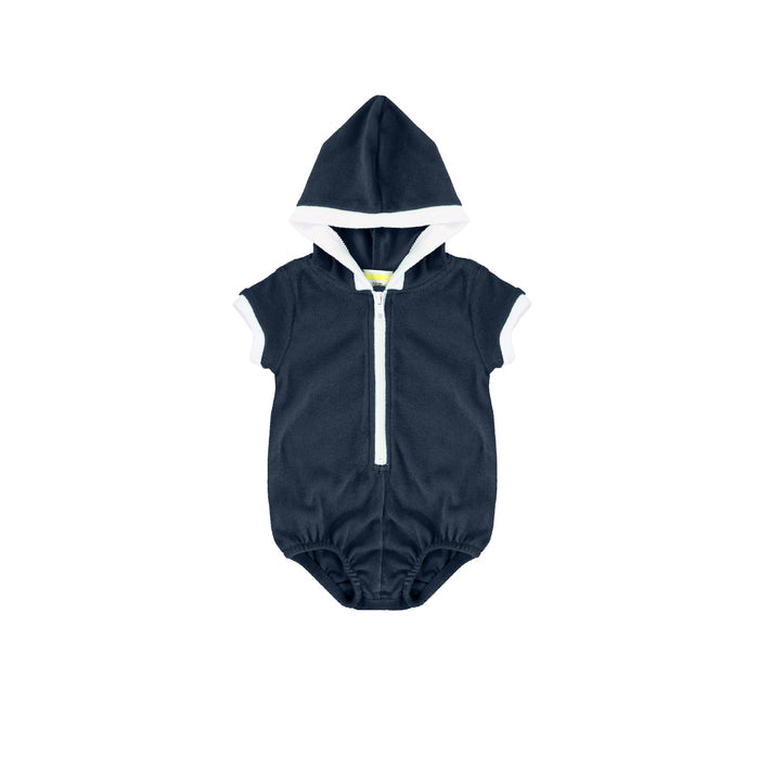 TERRY TRIM ROMPER