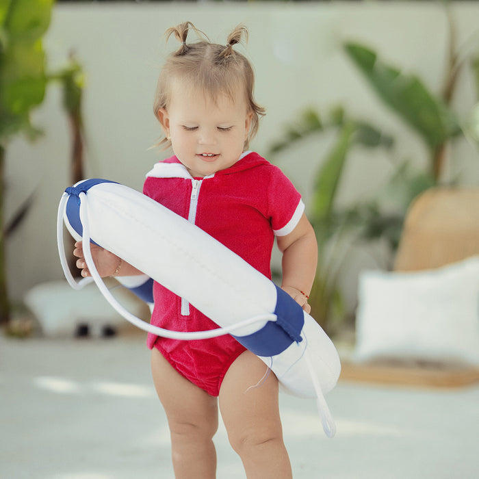 TERRY TRIM ROMPER