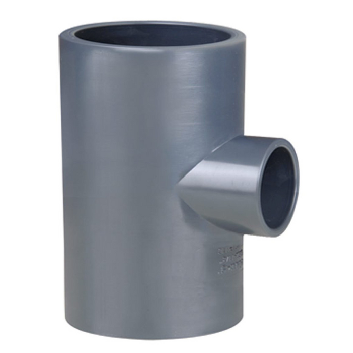 Teu redus 90 de grade din PVC-U 75×50 mm PN16