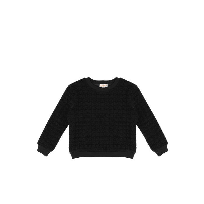TEXTURED SWEATSHIRT
