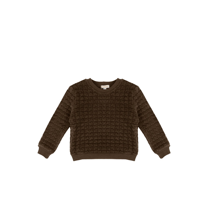 TEXTURED SWEATSHIRT