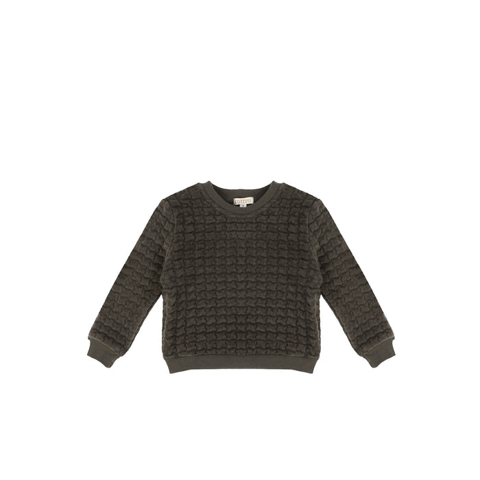 TEXTURED SWEATSHIRT