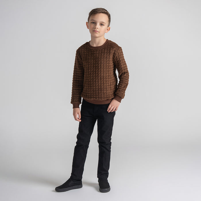 TEXTURED SWEATSHIRT