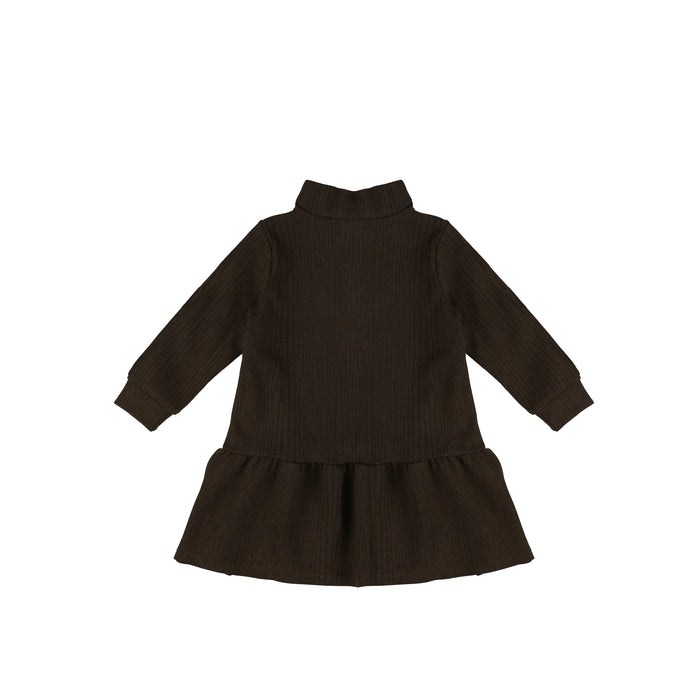 TEXTURED ZIP DRESS