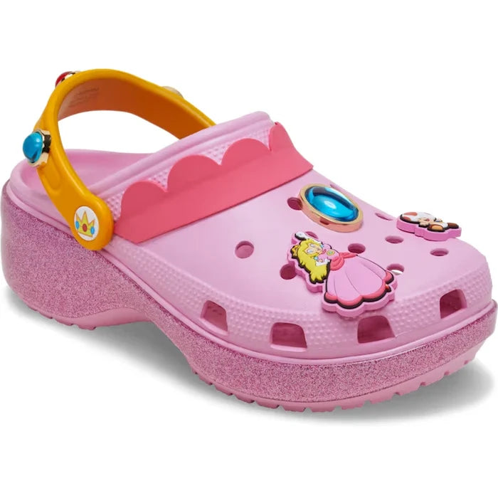 The Super Mario x Crocs Princess Peach Classic Platform Clogs 212137 Japan New - image 4