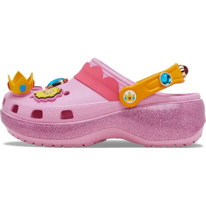 The Super Mario x Crocs Princess Peach Classic Platform Clogs 212137 Japan New - image 6