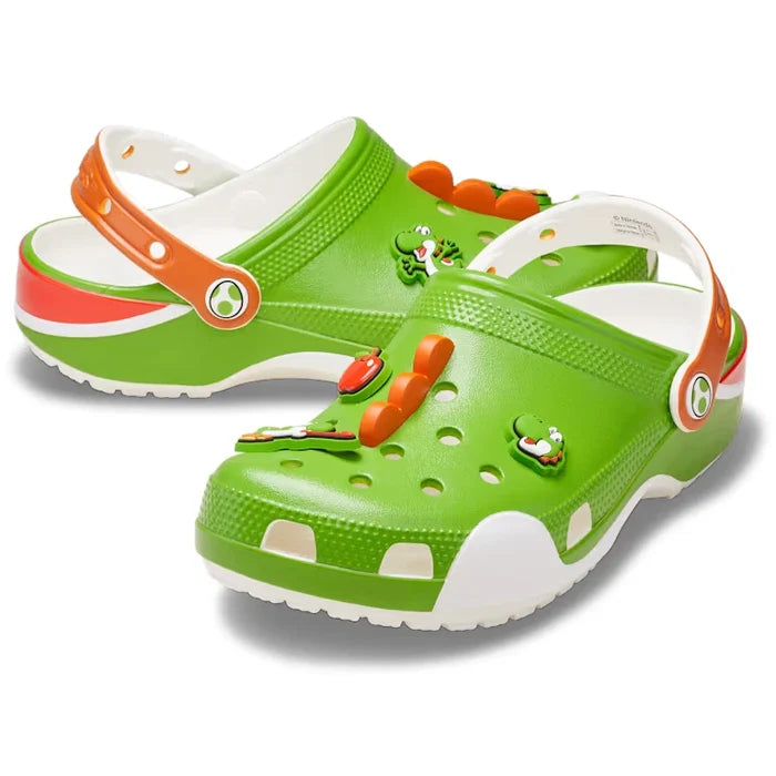 The Super Mario x Crocs Yoshi Classic Clogs 212136 Unisex Japan New - image 1