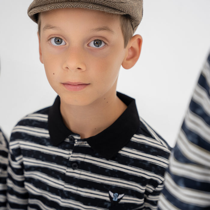 TIE DYE STRIPE POLO