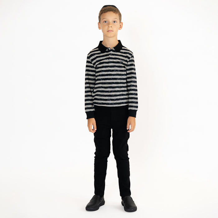 TIE DYE STRIPE POLO