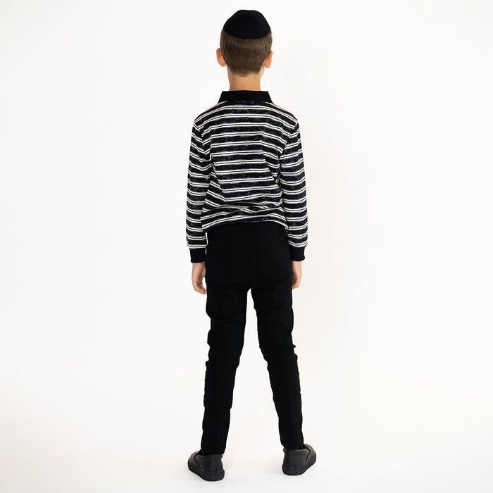 TIE DYE STRIPE POLO