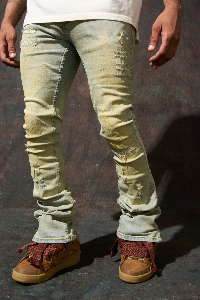 "TIERRA" Stacked Jeans
